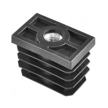 Втулка для прямоугольной трубы, черная TPQ03-5M8(черн) Втулка для прямоугольной трубы, черная TPQ03-5M8(черн)