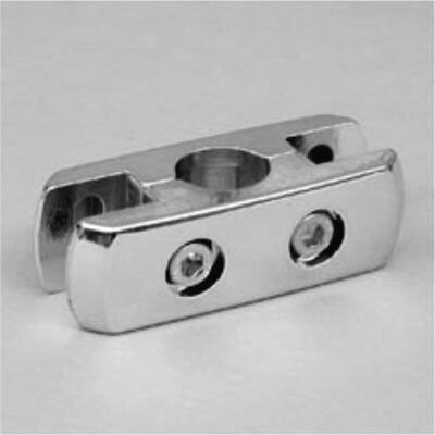 Соединительный крепёж трубы к ДСП или стеклу, хром JOK-55 Соединительный крепёж трубы к ДСП или стеклу, хром JOK-55