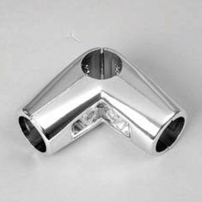 Зажим угловой для труб в 4-х направлениях, хром UNO-04 Зажим угловой для труб в 4-х направлениях, хром UNO-04