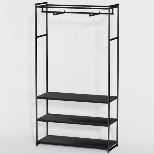 Стеллаж для магазина с черной полкой A22120-10(ч/ч) фото 2