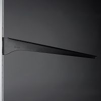 Полкодержатель с регулировкой угла наклона левый Длина: 380 мм Цвет: черный муар