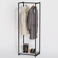 Стеллаж для магазина с белой полкой A1760-02(ч/б)