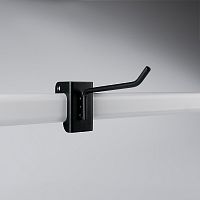 Крючок для овальной трубы, черный муар U5004N/5Т(черн)
