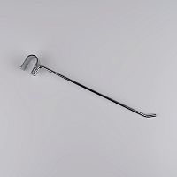 Крючок на овальную трубу L=200мм, хром, диаметр прутка5мм U5004