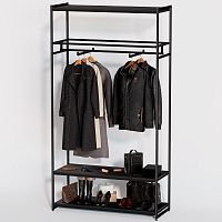 Стеллаж для магазина с черной полкой A22120-12(ч/ч)