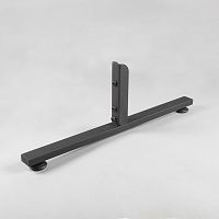 Опора двухсторонняя Длина: 640 мм Цвет: черный муар Опора к профилю 40х40 мм