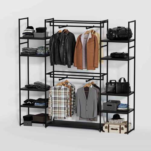 Стеллаж для магазина с черной полкой K2214(ч/ч)