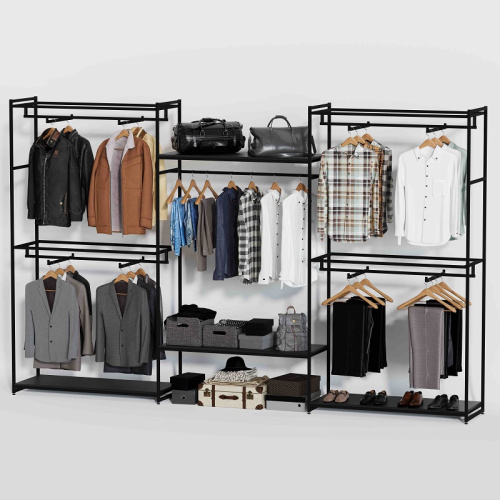 Стеллаж для магазина с черной полкой K2211(ч/ч)