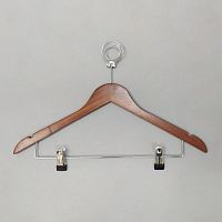 Вешалка антивандальная деревянная 66NB/AB(красн/хром)