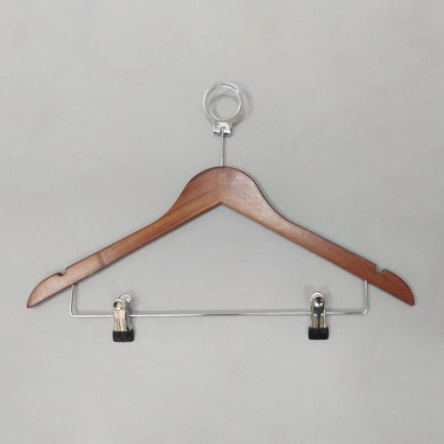 Вешалка антивандальная деревянная 66NB/AB(красн/хром)