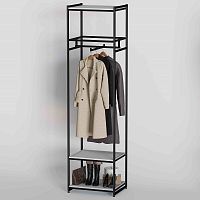 Стеллаж для магазина с белой полкой A2260-12(ч/б)