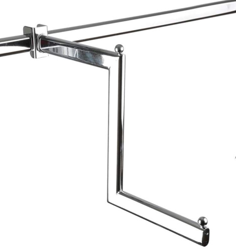 Кронштейн 2-х уровневый, в магазин одежды, для овальной трубы U-109N Кронштейн 2-х уровневый, в магазин одежды, для овальной трубы U-109N