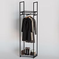 Стеллаж для магазина с белой полкой A2260-01(ч/б)