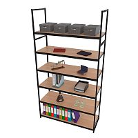 Стеллаж для магазина с полкой цвета дуб сонома A22120-20(ч/дс)