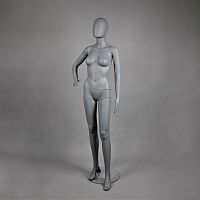 Манекен женский абстрактный, серый матовый FAM-11/A-3(сер мат)