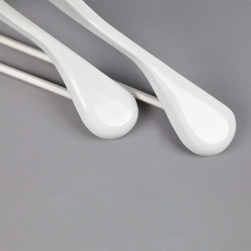 Вешалка-плечики деревянная, с перекладиной C30-5D(бел) фото 3