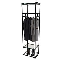 Стеллаж для магазина с полкой из стекла AС2260-13(черн)