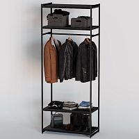 Стеллаж для магазина с черной полкой A2290-15(ч/ч)