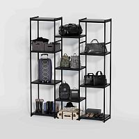 Стеллаж для магазина с черной полкой K2220(ч/ч)