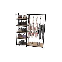 Стеллаж для магазина с полкой цвета дуб сонома K1701(ч/дс)