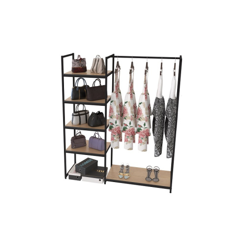 Стеллаж для магазина с полкой цвета дуб сонома K1701(ч/дс)