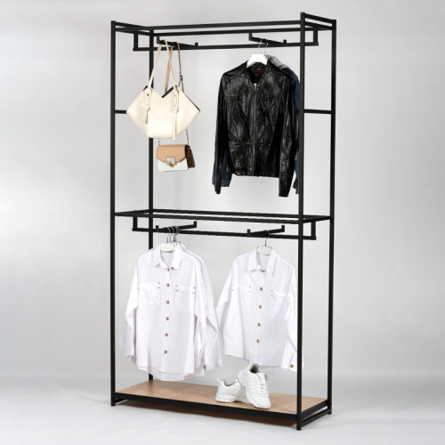 Стеллаж для магазина с полкой цвета дуб сонома A22120-03(ч/дс) фото 5