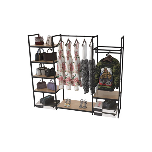 Стеллаж для магазина с полкой цвета дуб сонома K1707(ч/дс)