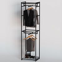 Стеллаж для магазина с белой полкой A2260-03(ч/б)