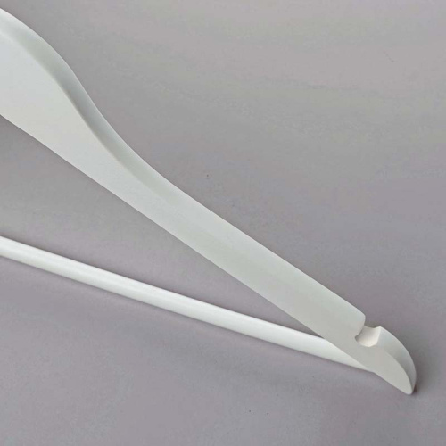 Вешалка-плечики деревянная с перекладиной C30N-К(бел) фото 3