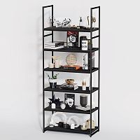 Стеллаж для магазина с черной полкой A2290-20(ч/ч)