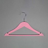 Вешалка-плечики для детской одежды, розовая В-219(роз)
