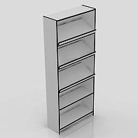 Стеллаж 2000х850х300мм СТ-11(Бук)