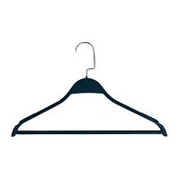 Плечики для магазина одежды, soft-touch В-211(черн)