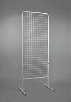 Стойка решетка металлическая Высота:1585-1730мм Длина:635мм Ширина:500мм Цвет:белый