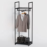 Стеллаж для магазина с черной полкой A1760-01(ч/ч)