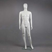 Манекен мужской для одежды, безликий MAM-2(бел гл)