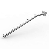 Кронштейн наклонный на прямоугольную трубу, хром MD-429 C11 d=19