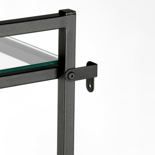 Стеллаж для магазина с полкой из стекла AC22120-01(черн) фото 4