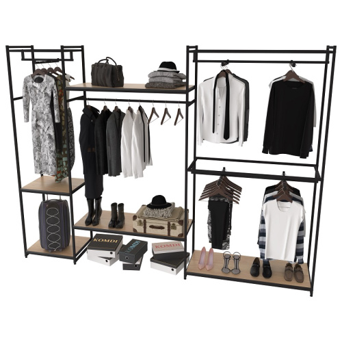 Стеллаж для магазина с полкой цвета дуб сонома K2208(ч/дс)