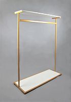 Стойка (вешало) напольная с перекладиной для одежды СТ-111-Л(зол/бел)