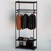 Стеллаж для магазина с черной полкой A2290-13(ч/ч)