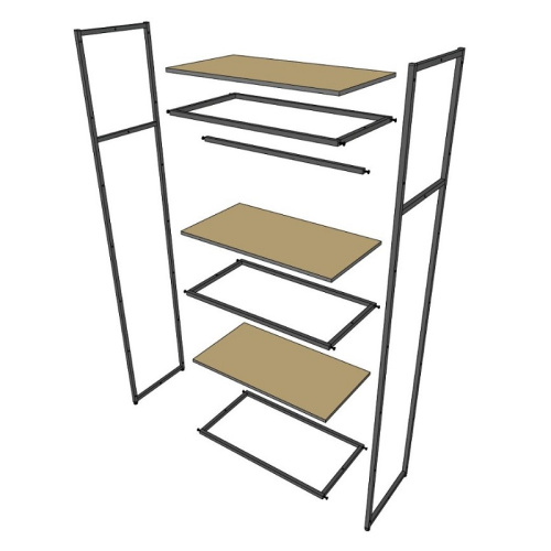 Стеллаж для магазина с полкой цвета дуб сонома A2290-14(ч/дс) фото 8