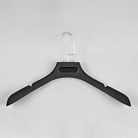 Вешалка-плечики для одежды Длина:380мм Ширина плеча:45мм Покрытие:Soft-touch Цвет:черный