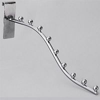 Кронштейн для решетки хромированный 8908