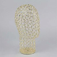 Манекен головы металлический, цвет золото GM-34-К(зол)