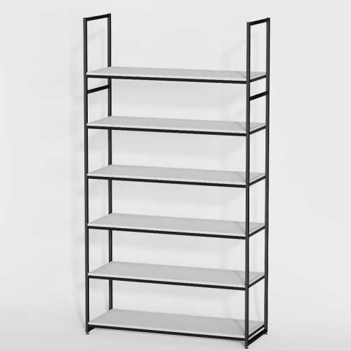 Стеллаж для магазина с белой полкой A22120-20(ч/б) фото 2