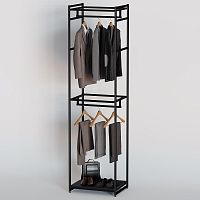 Стеллаж для магазина с черной полкой A2260-04(ч/ч)