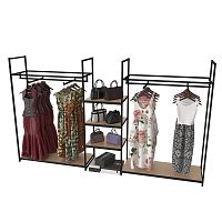 Стеллаж для магазина с полкой цвета дуб сонома K1706(ч/дс)