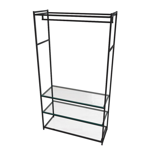 Стеллаж для магазина с полкой из стекла AС22120-11(черн) фото 2