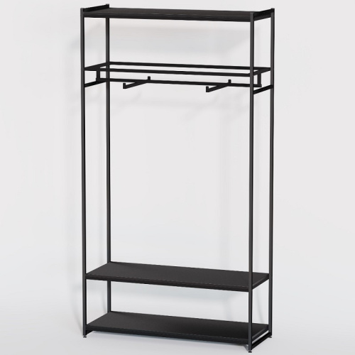 Стеллаж для магазина с черной полкой A22120-08(ч/ч) фото 2